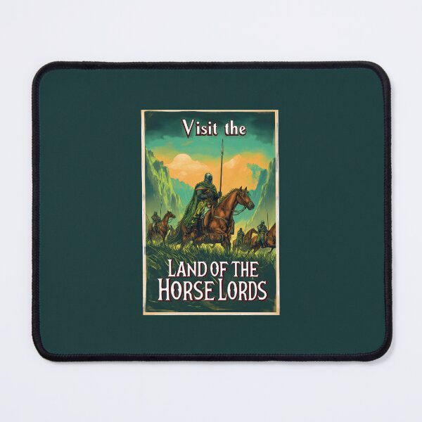 Item preview, Visit the Land of the Horse Lords - Vintage Travel Poster - Fantasy designed and sold by Fenay Designs.