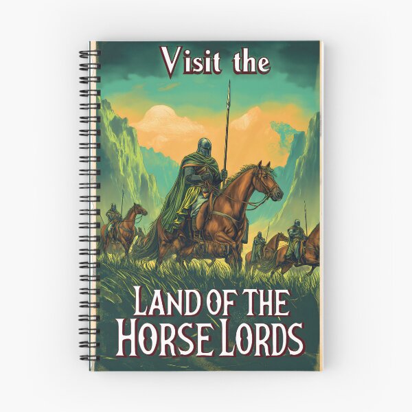 Item preview, Visit the Land of the Horse Lords - Vintage Travel Poster - Fantasy designed and sold by Fenay Designs.