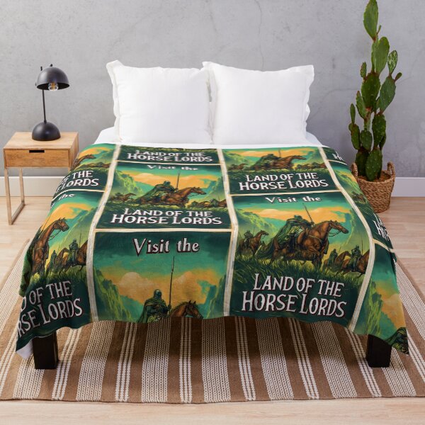 Item preview, Visit the Land of the Horse Lords - Vintage Travel Poster - Fantasy designed and sold by Fenay Designs.