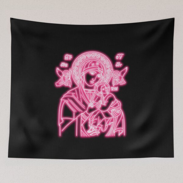 Item preview, Pink Neon Virgin Mary designed and sold by lachataigne.