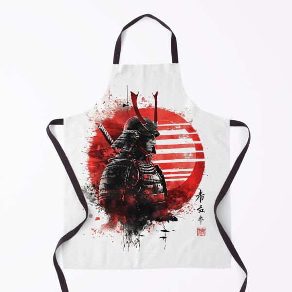 Item preview, Vigilant Samurai: Warrior's Profile with Sunburst Backdrop designed and sold by ShogunStyle.