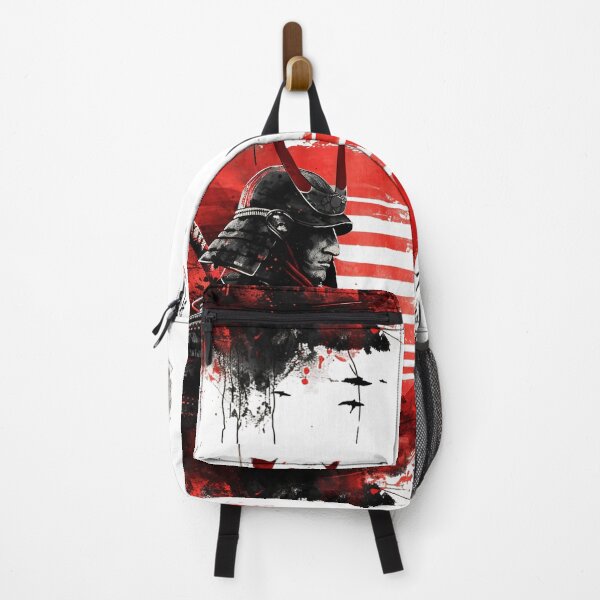 Item preview, Vigilant Samurai: Warrior's Profile with Sunburst Backdrop designed and sold by ShogunStyle.