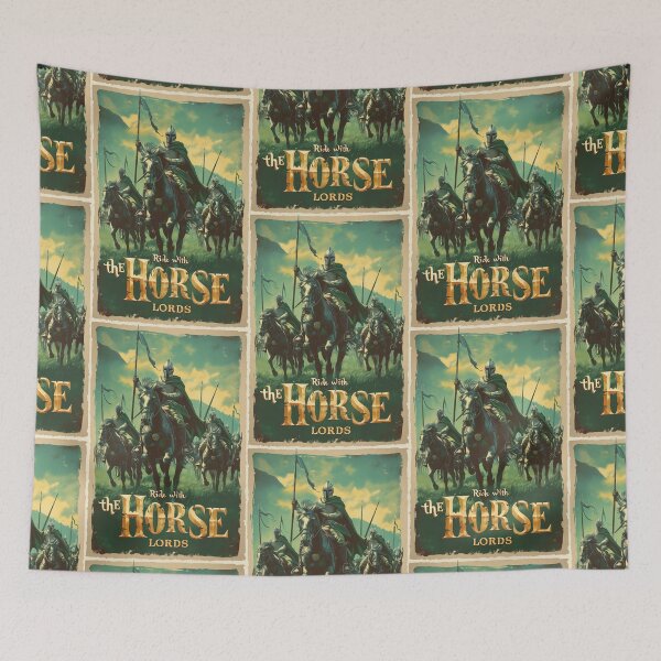 Item preview, Ride with the Horse Lords - Vintage Travel Poster - Fantasy designed and sold by Fenay Designs.