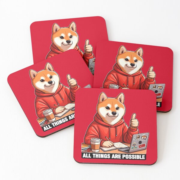 Item preview, All Things Are Possible Shiba Inu Dog Laptop Homework Hardworking Study Hard designed and sold by plushism.