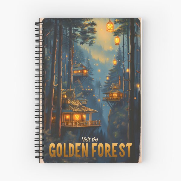 Item preview, Visit the Golden Forest - Vintage Travel Poster - Fantasy designed and sold by Fenay Designs.