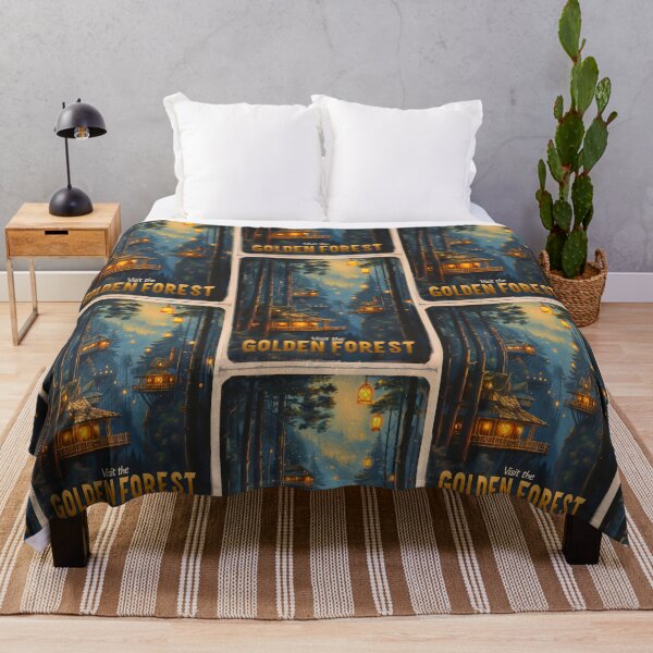 Item preview, Visit the Golden Forest - Vintage Travel Poster - Fantasy designed and sold by Fenay Designs.