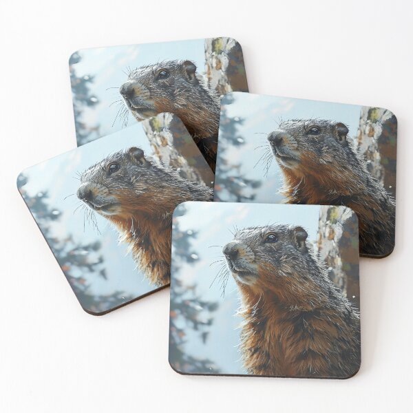 Item preview, Cute Groundhog,  Wildlife Art for all Animal Lovers designed and sold by WILDEVIOLET.