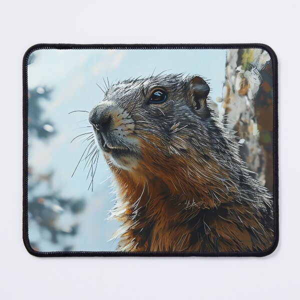 Item preview, Cute Groundhog,  Wildlife Art for all Animal Lovers designed and sold by WILDEVIOLET.