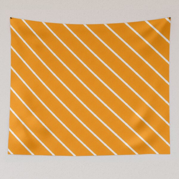 Item preview, A yellow and white striped fabric designed and sold by johndesign88.