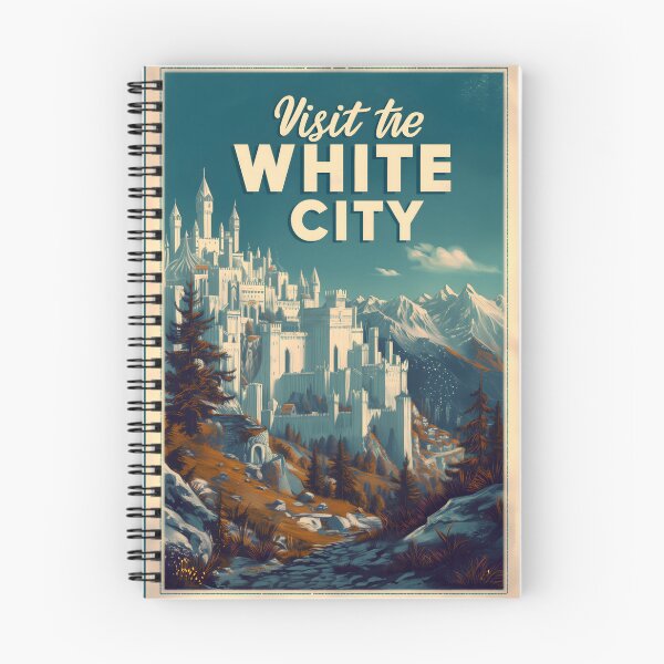 Item preview, Visit the White City - Vintage Travel Poster - Fantasy designed and sold by Fenay Designs.