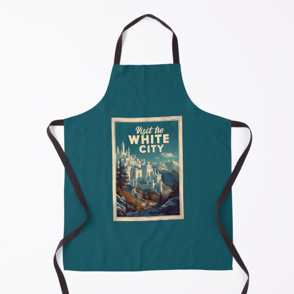 Item preview, Visit the White City - Vintage Travel Poster - Fantasy designed and sold by Fenay Designs.