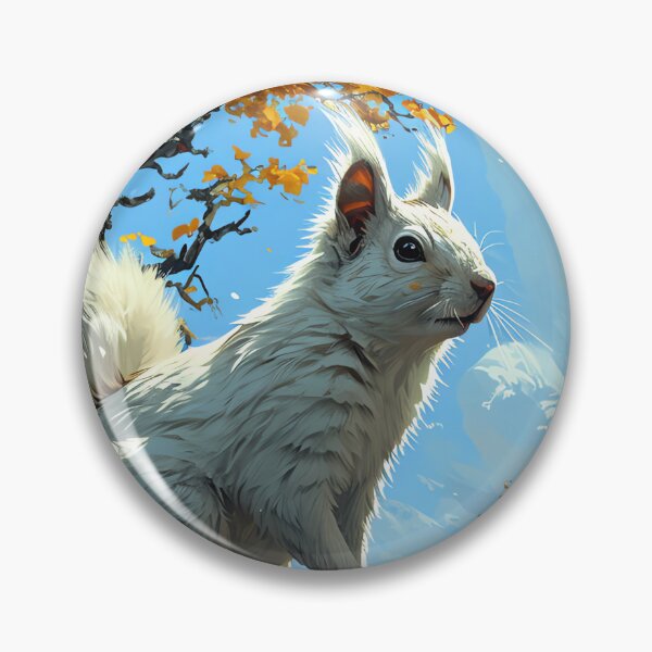 Item preview, Cute White Squirrel, Wildlife Art for all Animal Lovers designed and sold by WILDEVIOLET.