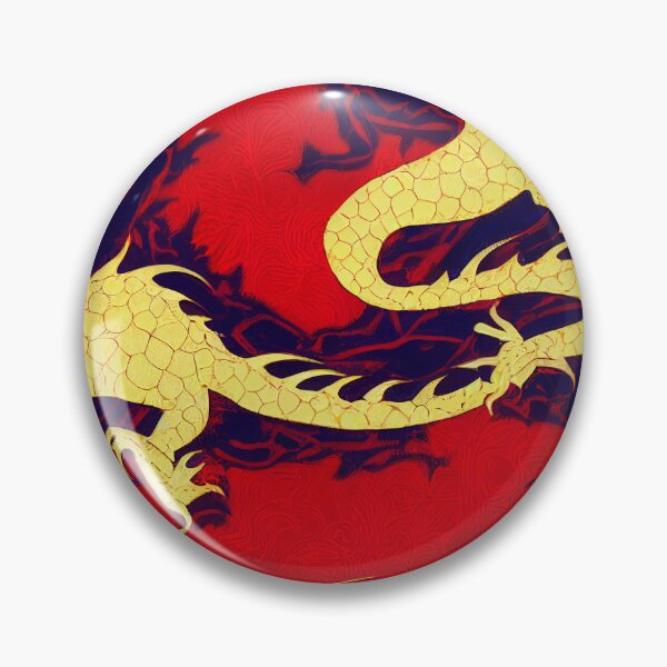 Item preview, Seamless Symphony of Fortune - Auspicious Golden Dragons on Red designed and sold by Phutharesuan Wachirapisut.