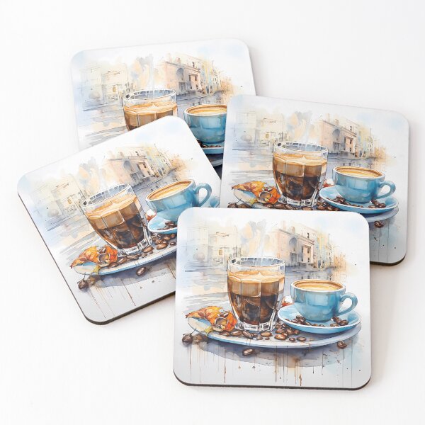 Item preview, Coffee Watercolors Art designed and sold by Khun-Teera.