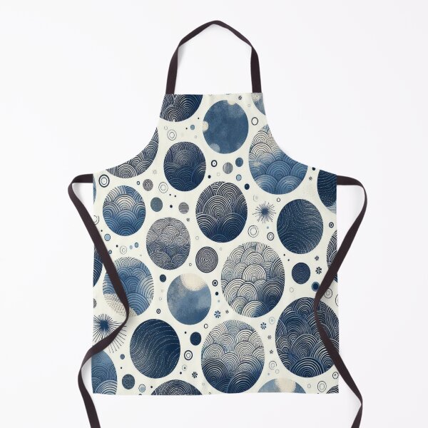 Item preview, Terrazzo - Blue Round Abstract Marble Texture  ;  Pattern designed and sold by PatternInArt.