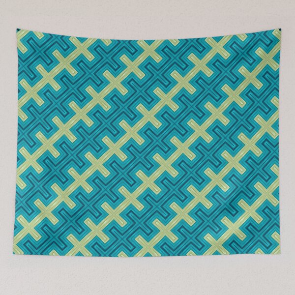 Item preview, A blue and green pattern designed and sold by johndesign88.