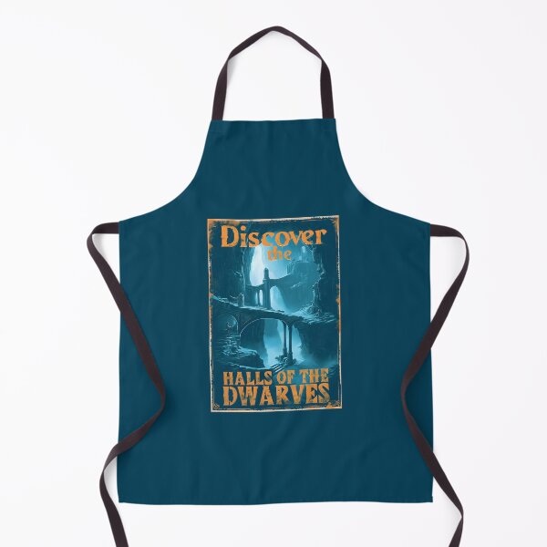 Item preview, Discover the Halls of the Dwarves - Vintage Travel Poster - Fantasy designed and sold by Fenay Designs.
