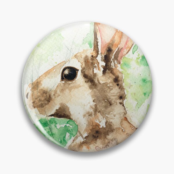 Item preview, Fluffy Bunny the watercolour designed and sold by ByRosemarie.