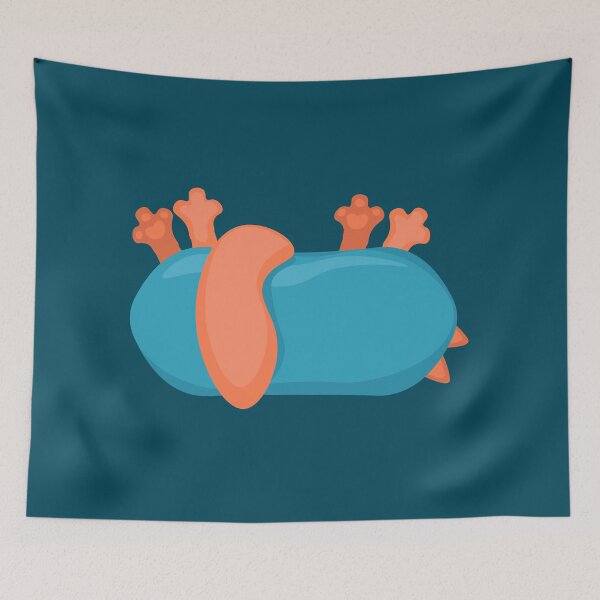 Item preview, Funny paws of a red cat sleeping on pillow designed and sold by Liza-RKS.