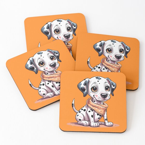 Item preview, Spots The Cute Watercolor Kawaii Dalmatian Dog designed and sold by justpurrfect.