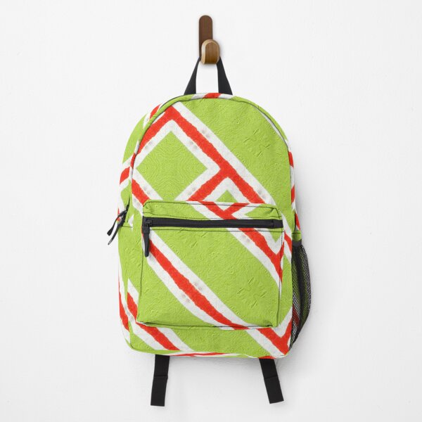 Item preview, A green and red striped pattern designed and sold by johndesign88.
