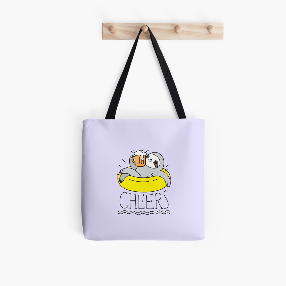 Beer Sloth Tote Bag