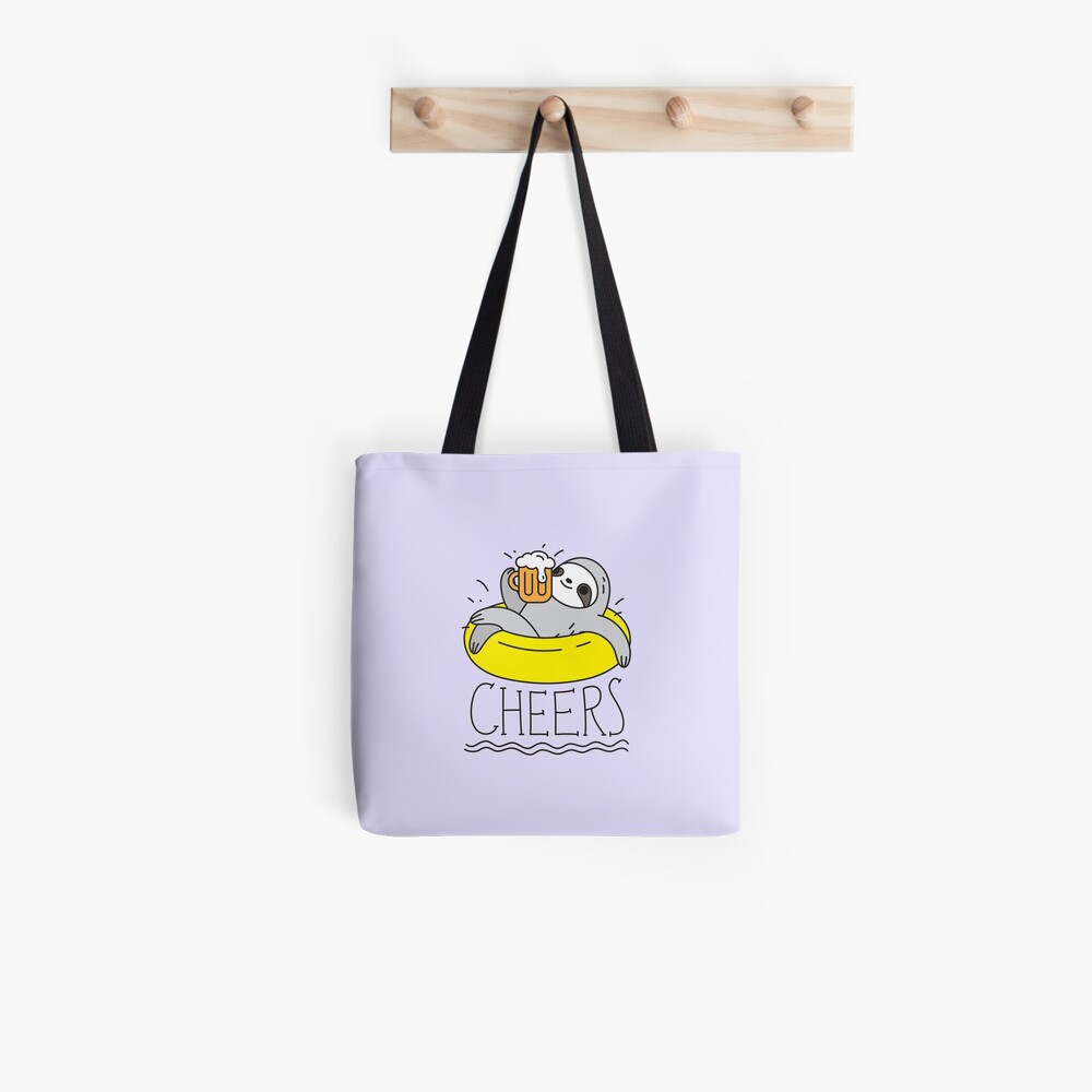 Beer Sloth Tote Bag