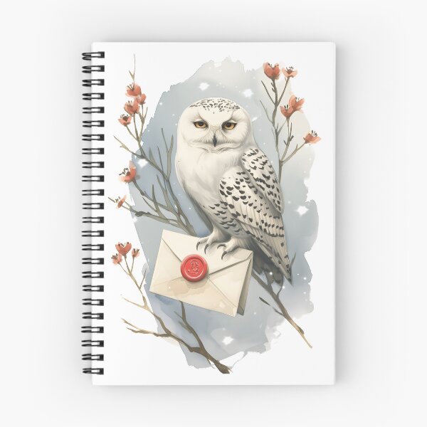 Item preview, Perched Owl with a Sealed Envelope - Fantasy designed and sold by Fenay Designs.