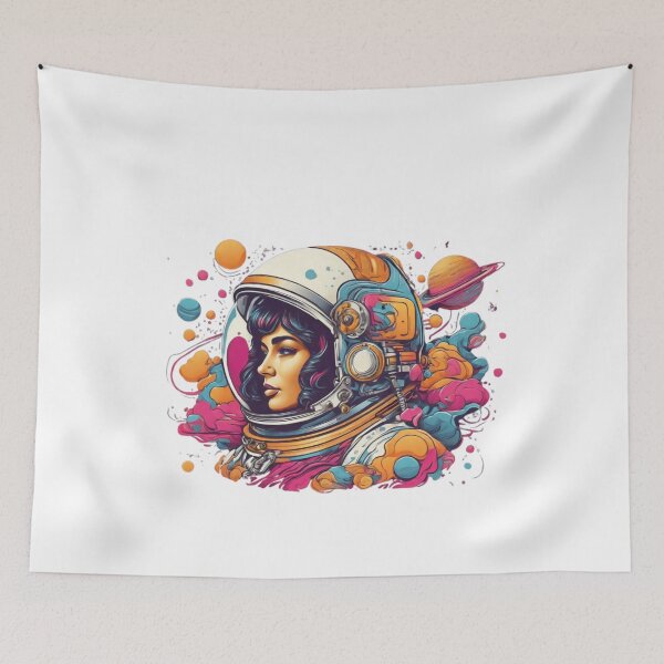 Item preview, a boy in astronaut, Full body floating in the space, photographing the space, designed and sold by Bitty777.