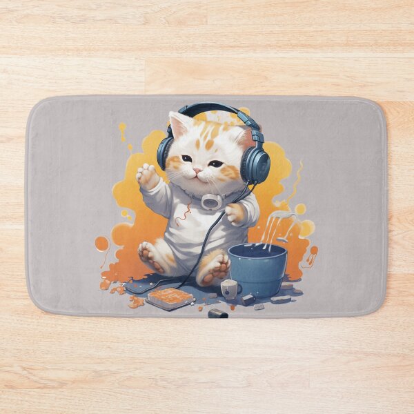 Item preview, Paws and Beats DJ Cat designed and sold by NordicKonzept.