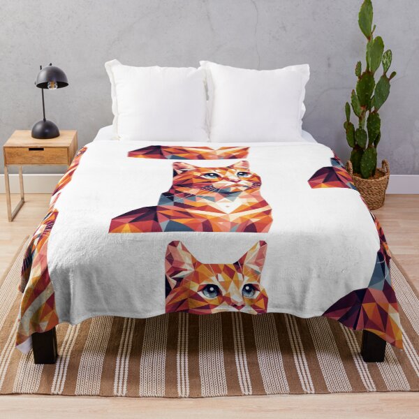 Item preview, Cute geometric colorful cats 20 designed and sold by slamnoah.