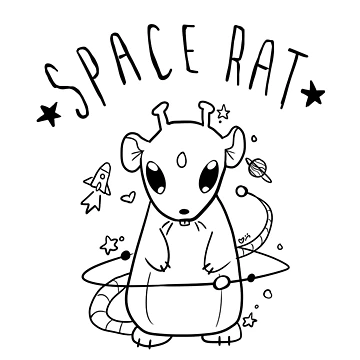 Artwork thumbnail, Space Rat - Wht Version by NovaStar134