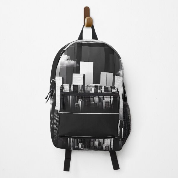 Item preview, Monochrome Cityscape: Architectural Harmony Meets Abstract Cloud Illusion designed and sold by DethLock.