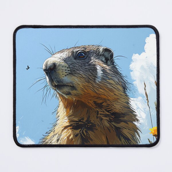 Item preview, Cute Groundhog, Wildlife Art for all Animal Lovers designed and sold by WILDEVIOLET.