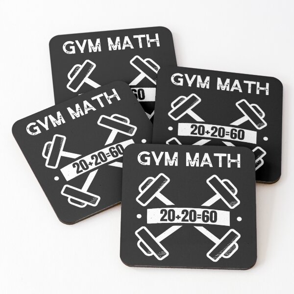 Item preview, Gym Math 20+20=60 KG Slang For Gym Fan Lifting designed and sold by AniArtPL.