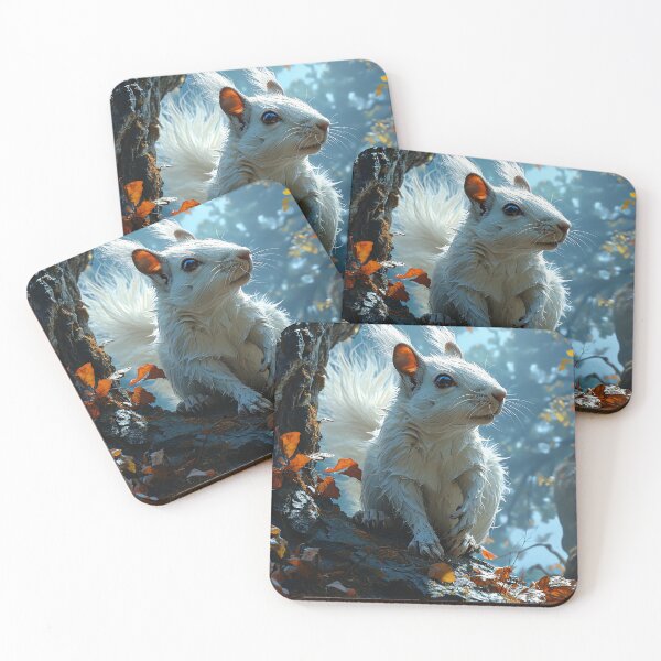 Item preview, Cute White Squirrel, Wildlife Art for all Animal Lovers designed and sold by WILDEVIOLET.