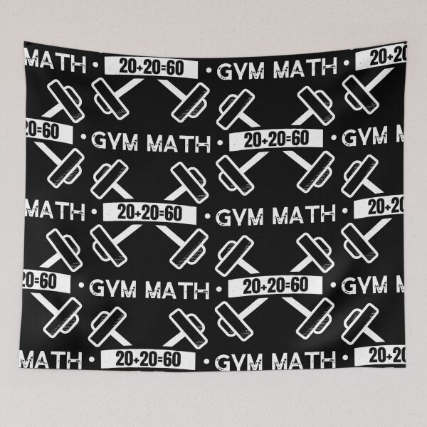 Item preview, Gym Math 20+20=60 KG Slang For Gym Fan Lifting designed and sold by AniArtPL.