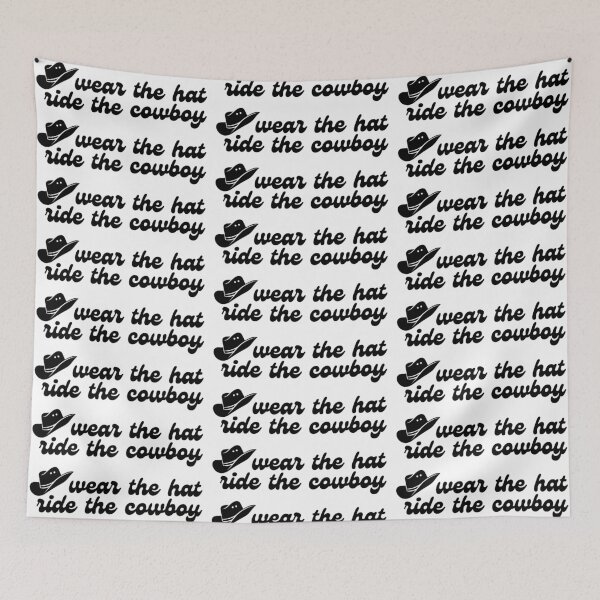 Item preview, Wear The Hat Ride The Cowboy designed and sold by BookishHaven.