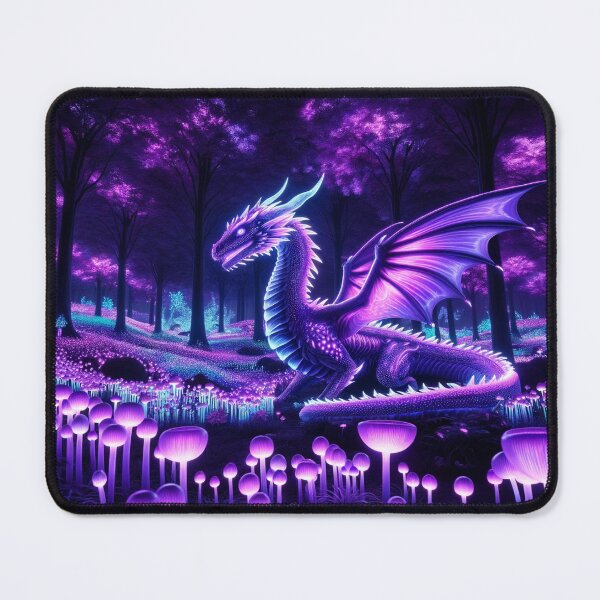 Item preview, Enchanted Forest: Bioluminescent, Purple Dragon Dreamscape designed and sold by Fantasy Masterpiece.