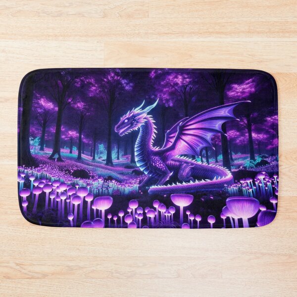 Item preview, Enchanted Forest: Bioluminescent, Purple Dragon Dreamscape designed and sold by Fantasy Masterpiece.