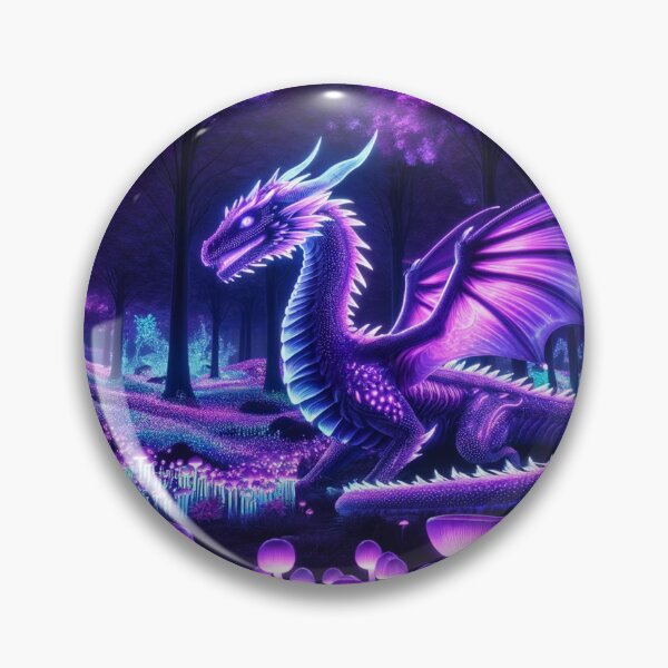 Item preview, Enchanted Forest: Bioluminescent, Purple Dragon Dreamscape designed and sold by Fantasy Masterpiece.