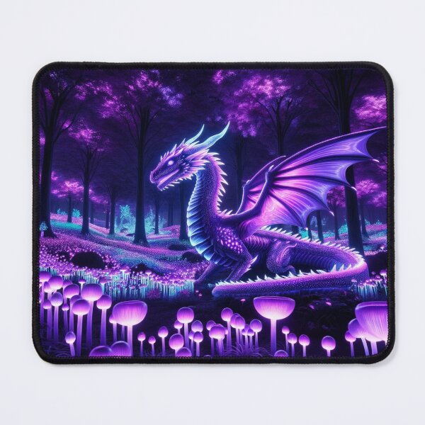 Item preview, Enchanted Forest: Bioluminescent, Purple Dragon Dreamscape designed and sold by Fantasy Masterpiece.