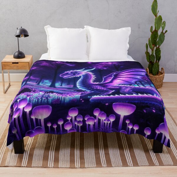 Item preview, Enchanted Forest: Bioluminescent, Purple Dragon Dreamscape designed and sold by Fantasy Masterpiece.
