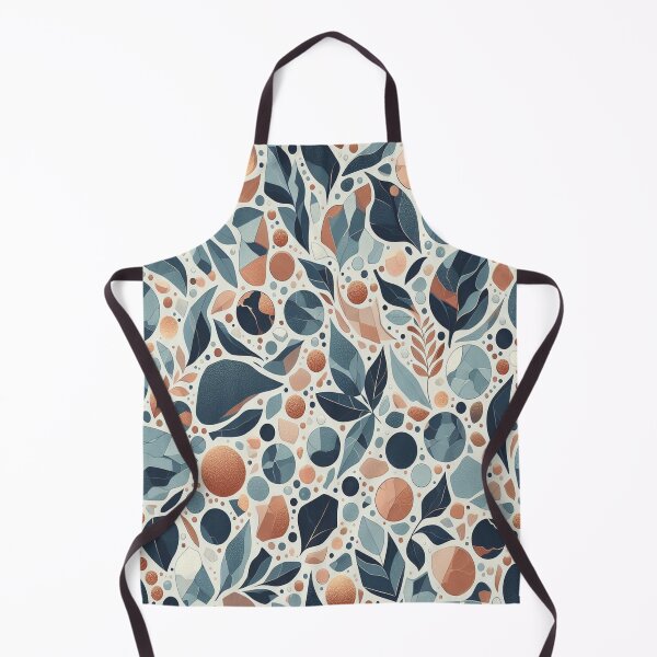 Item preview, Terrazzo - Orange Blue Leaf Marble Texture  ; Abstract Pattern designed and sold by PatternInArt.