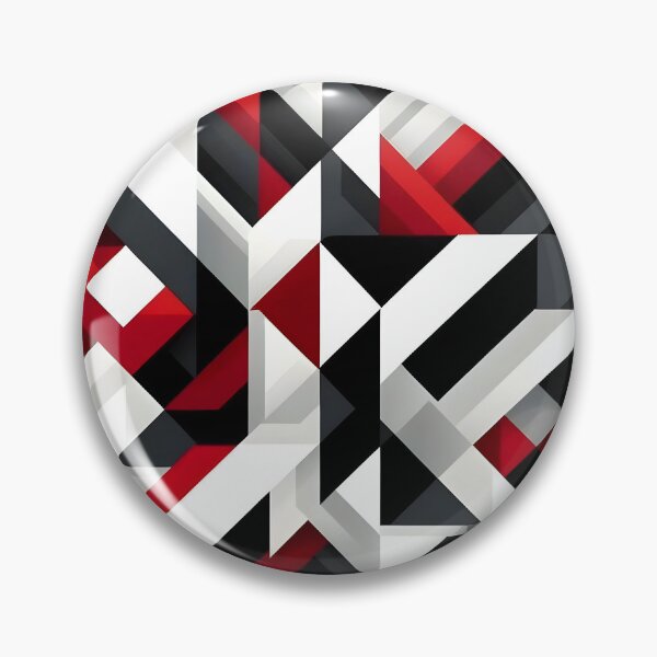 Item preview, Dynamic Geometric Interplay in Red, Black, and White designed and sold by DethLock.