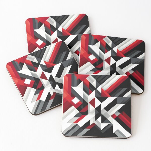 Item preview, Dynamic Geometric Interplay in Red, Black, and White designed and sold by DethLock.