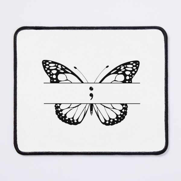Item preview, Monarch Butterfly Semicolon designed and sold by Purple Fabric.
