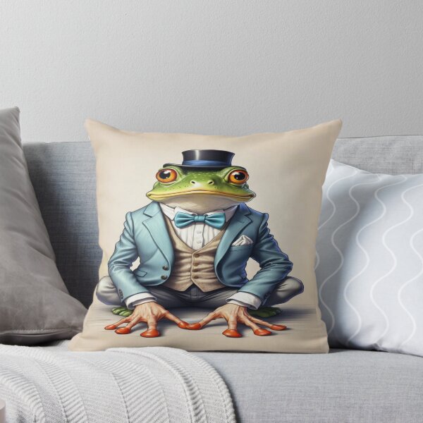 Item preview, fancy frog with blue tuxedo and black hat  designed and sold by dimaxstore.
