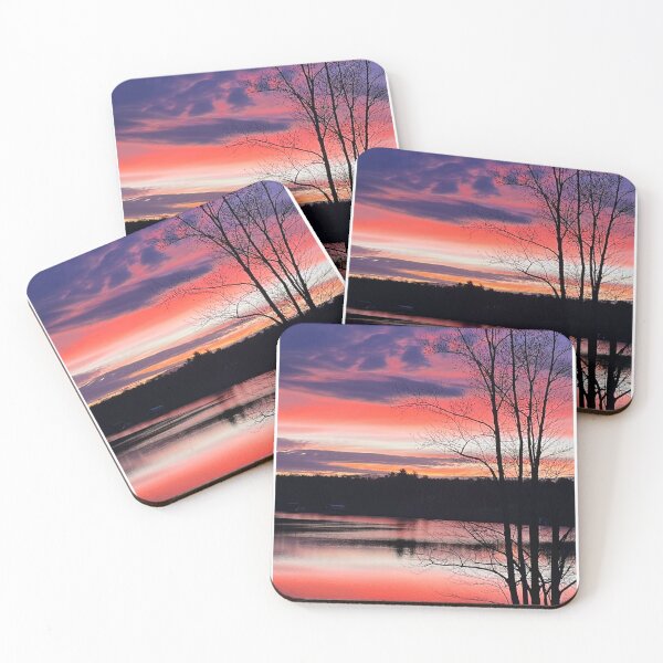 Item preview, Beautiful Image of Sunset with Reflection of a Tree bold sunset designed and sold by Ideas-BYDESiGN.