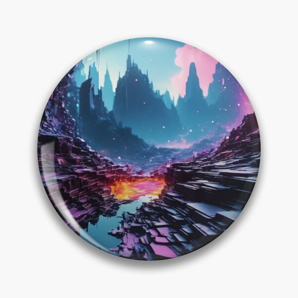 Item preview, Dreamlike digital fissure, fracturing color and contrast designed and sold by stevanovicigor.